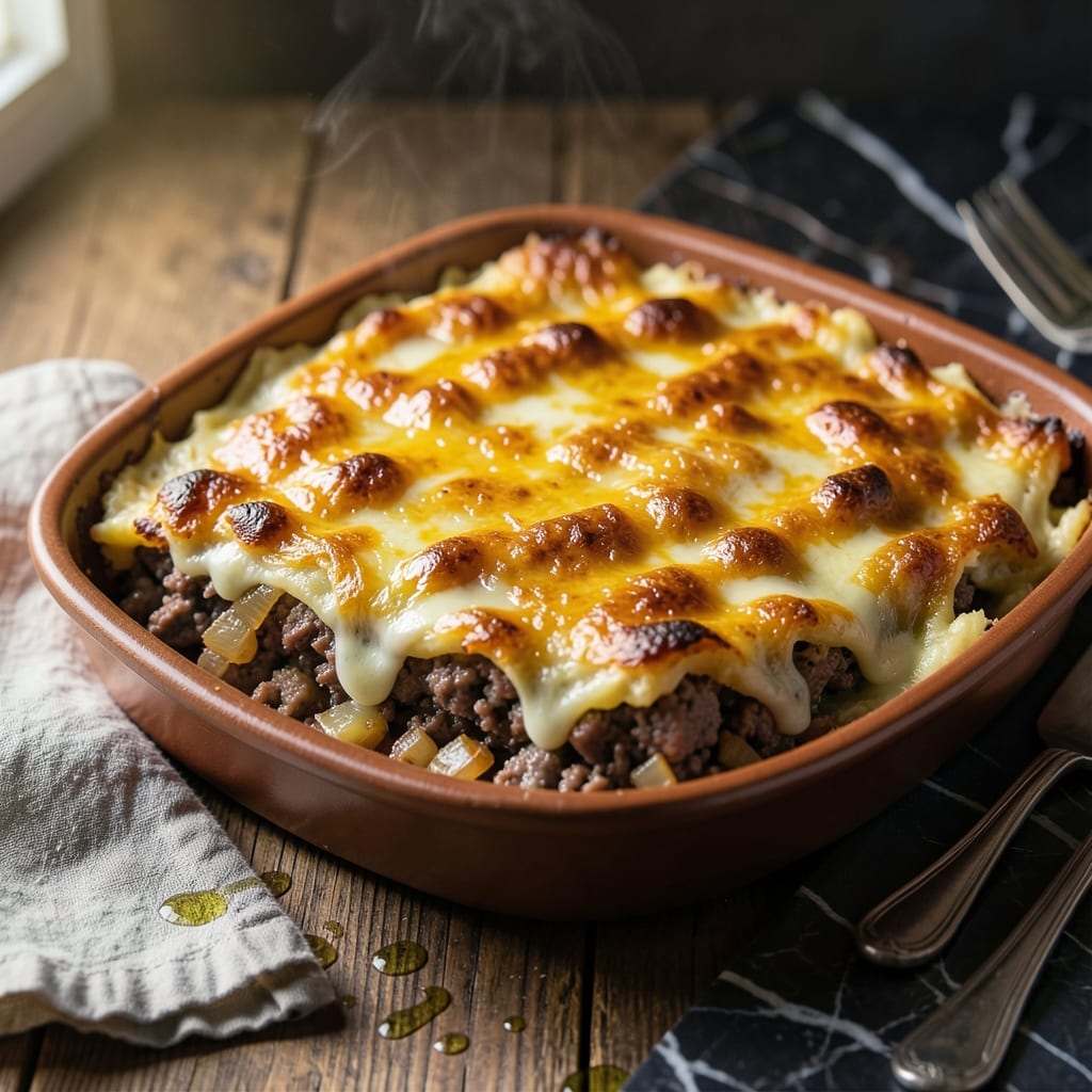 Keto Shepherd's Pie Recipe No Cauliflower: Cheesy Turnip Topping With Savory Filling