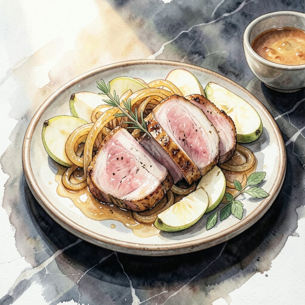 Recipe Pork Tenderloin With Apples and Onions: Sweet-Savory Skillet Symphony Recipe Pork Tenderloin With Apples and Onions: Sweet-Savory Skillet Symphony