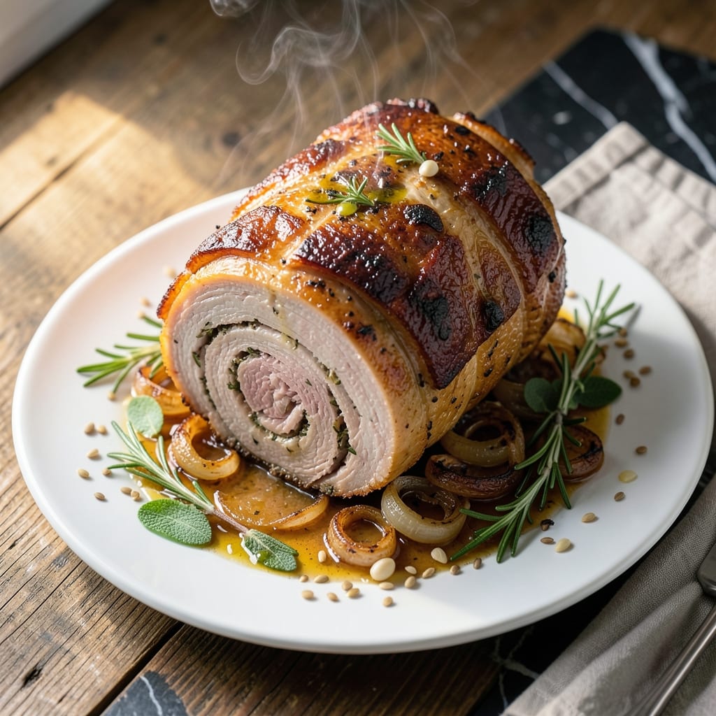 Porchetta Roast Recipe Oven: Herb-Crusted Pork with Crackling Skin