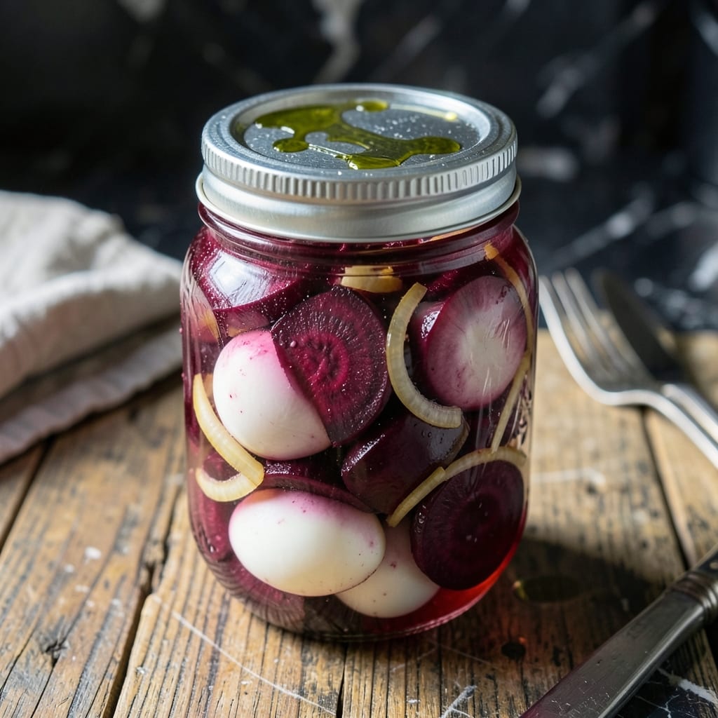 Pickled Eggs Recipe Using Canned Beets: Vibrant Pink Deviled Bites