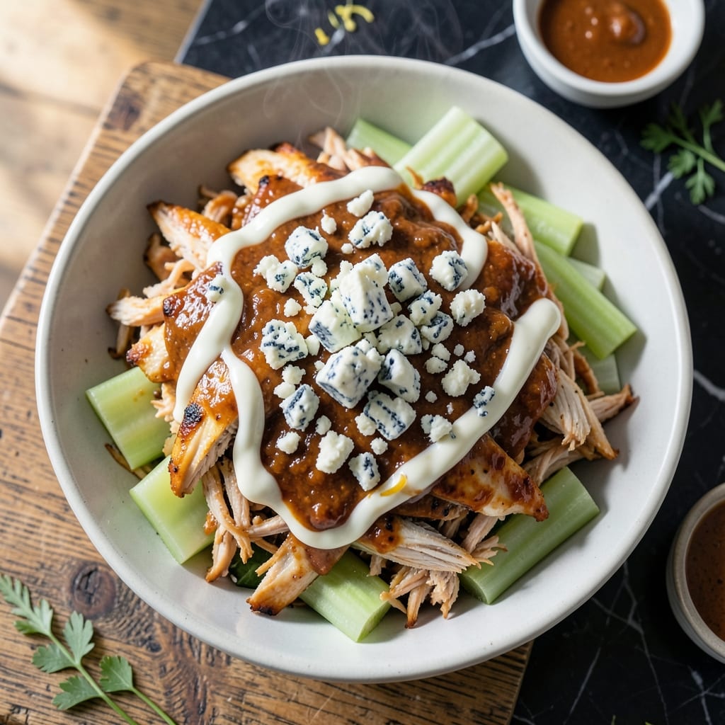 Buffalo Chicken Salad Recipe: Spicy and Creamy Kick in Every Bite