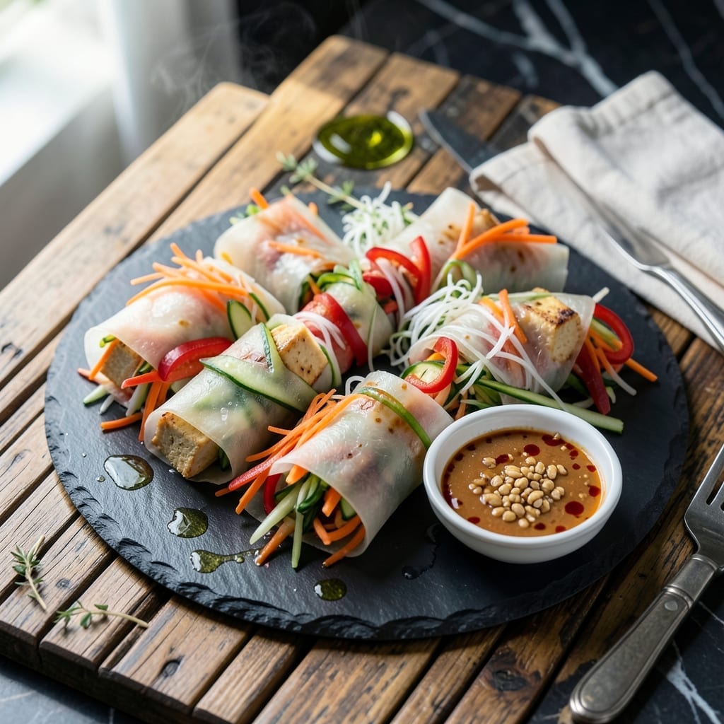 Vietnamese Rice Paper Rolls Recipe: Fresh Herb and Shrimp Bundles