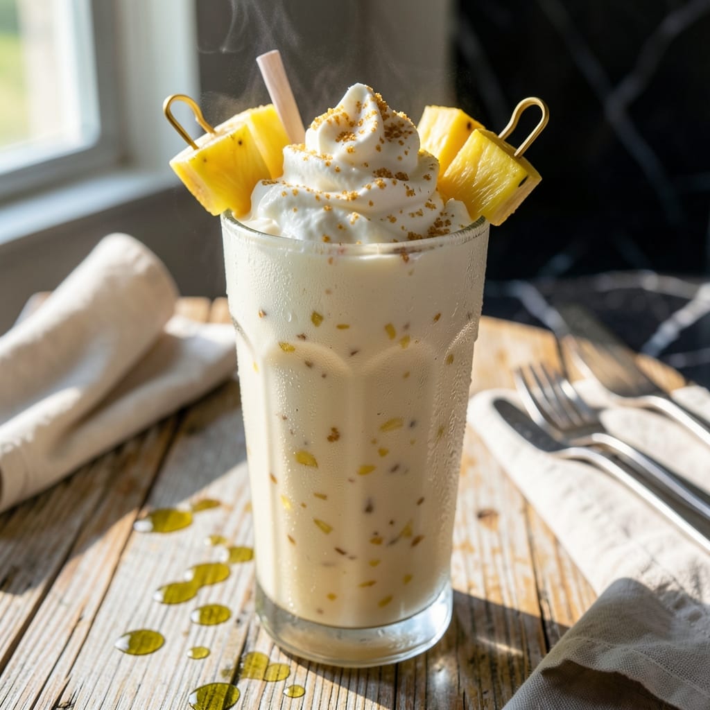 Pineapple Milkshake Recipe With Ice Cream: Tropical Creaminess in a Glass