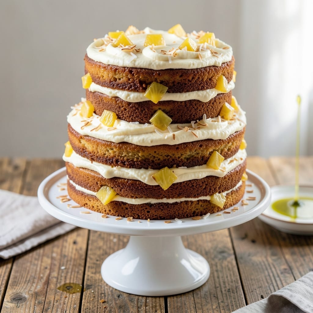 Pineapple Layer Cake Recipe From Scratch: Triple-Layer Tropical Indulgence