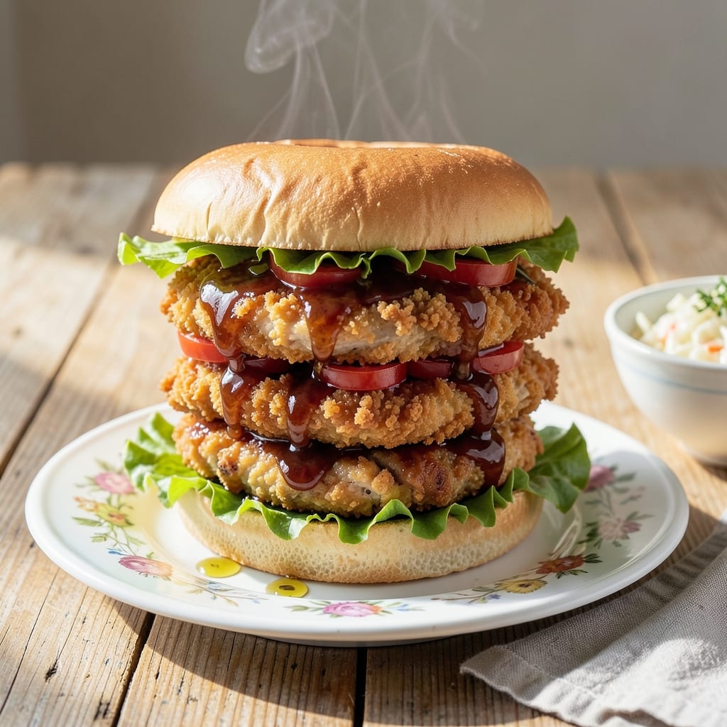 BBQ Chicken Sandwich Recipe Crispy: Double-Crunch Bites With Smoky BBQ Zing