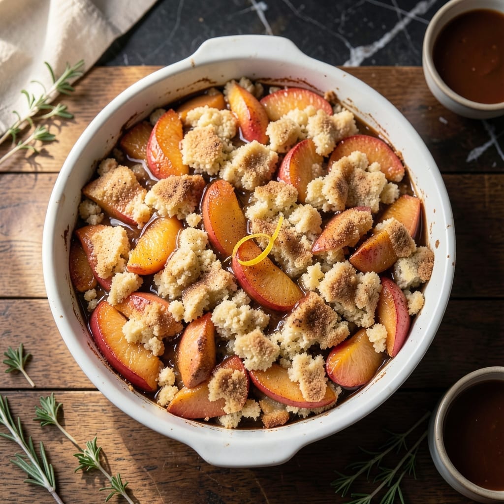 Peach Cobbler Recipe No Butter: Oil-Based Golden Crust Over Juicy Peaches Peach Cobbler Recipe No Butter: Oil-Based Golden Crust Over Juicy Peaches