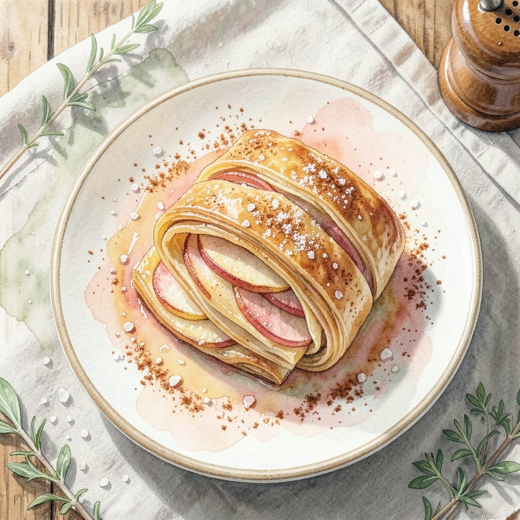 Apple Strudel Recipe Australia: Thin Pastry With Caramelised Apple Layers