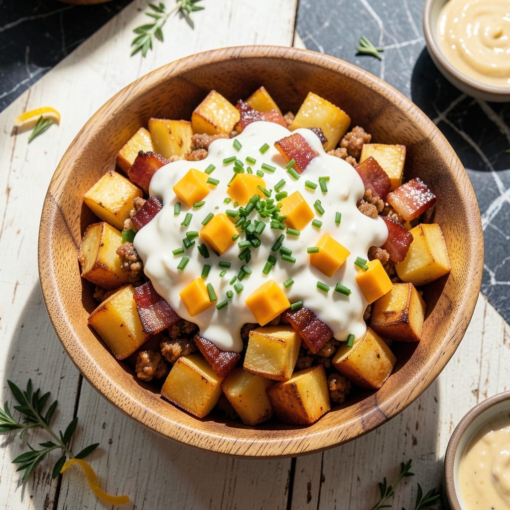 Baked Potato Salad Recipe Pioneer Woman: Loaded With Crispy Bacon and Chives Baked Potato Salad Recipe Pioneer Woman: Loaded With Crispy Bacon and Chives