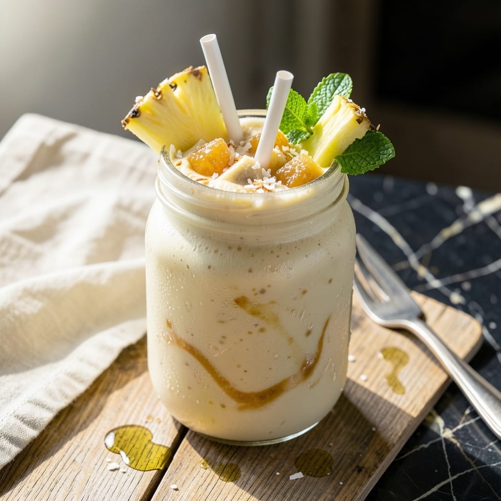 Pina Colada Smoothie Recipe Without Alcohol: Tropical Creaminess in a Glass