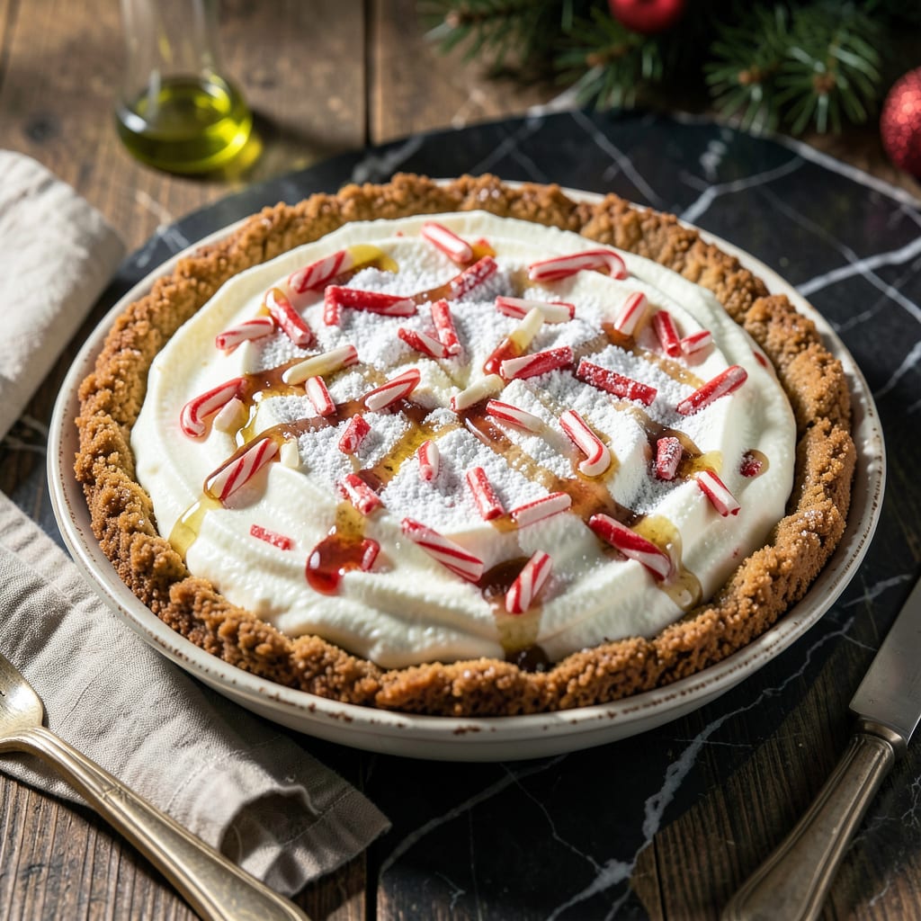 Bakers Square Candy Cane Pie Recipe: Peppermint Cream Holiday Classic example with annotations