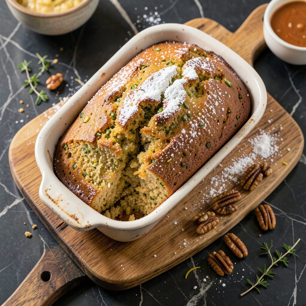 Barefoot Contessa Zucchini Bread Recipe: Moist Spice Infused Loaf with Walnuts example with annotations