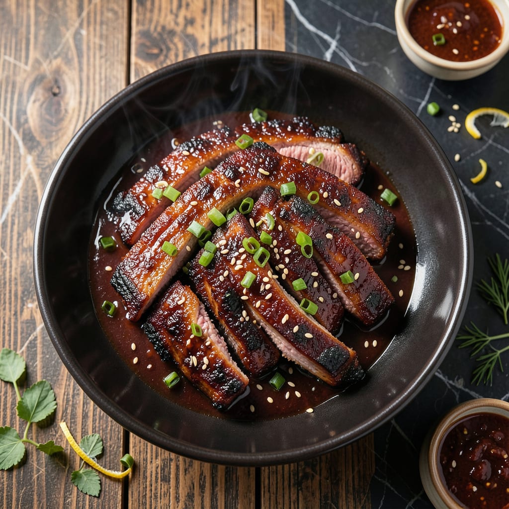 BBQ Country Style Ribs Recipe Oven: Slow Baked Smoky Tenderness illustration with key details