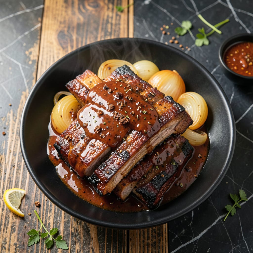 BBQ Country Style Ribs Recipe Slow Cooker: Fall Off The Bone Tenderness Without The Fuss illustration with key details