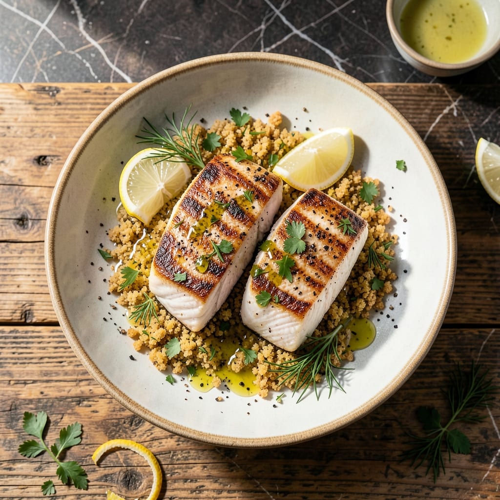 Recipe Swordfish Steaks: Grill-Mastered Flavor with Lemon-Herb Crust Recipe Swordfish Steaks: Grill-Mastered Flavor with Lemon-Herb Crust