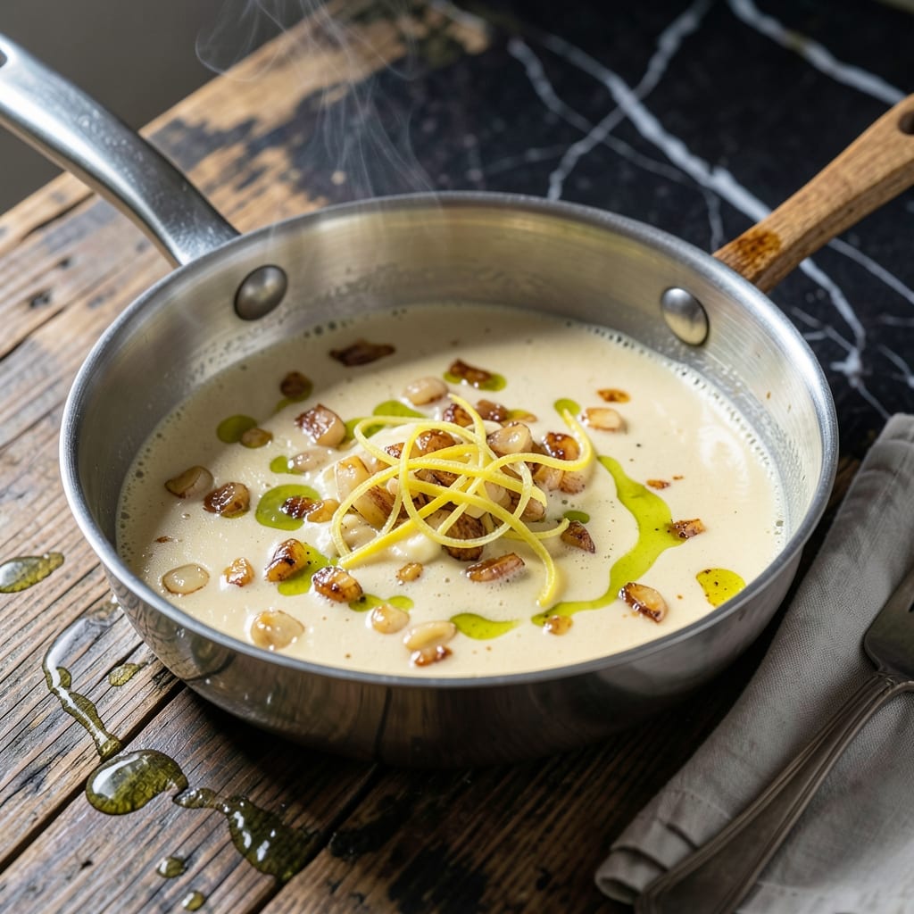 Piccata Sauce Recipe With White Wine: Tangy Lemon-Butter Emulsion for Pasta and Poultry Piccata Sauce Recipe With White Wine: Tangy Lemon-Butter Emulsion for Pasta and Poultry