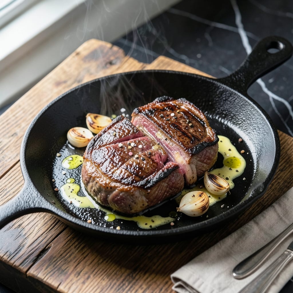 Recipe For T Bone Steak In Cast Iron Pan: Perfect Char and Juicy Interior Recipe For T Bone Steak In Cast Iron Pan: Perfect Char and Juicy Interior