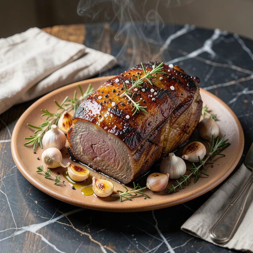 Beef Top Round Roast Recipe: Lean Cut with Herb Roasted Flavor example with annotations