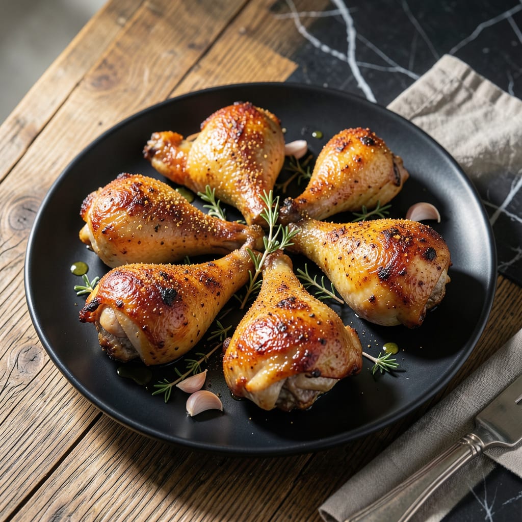 Visual representation of Best Baked Chicken Leg Recipe: Crispy Skin and Succulent Bites