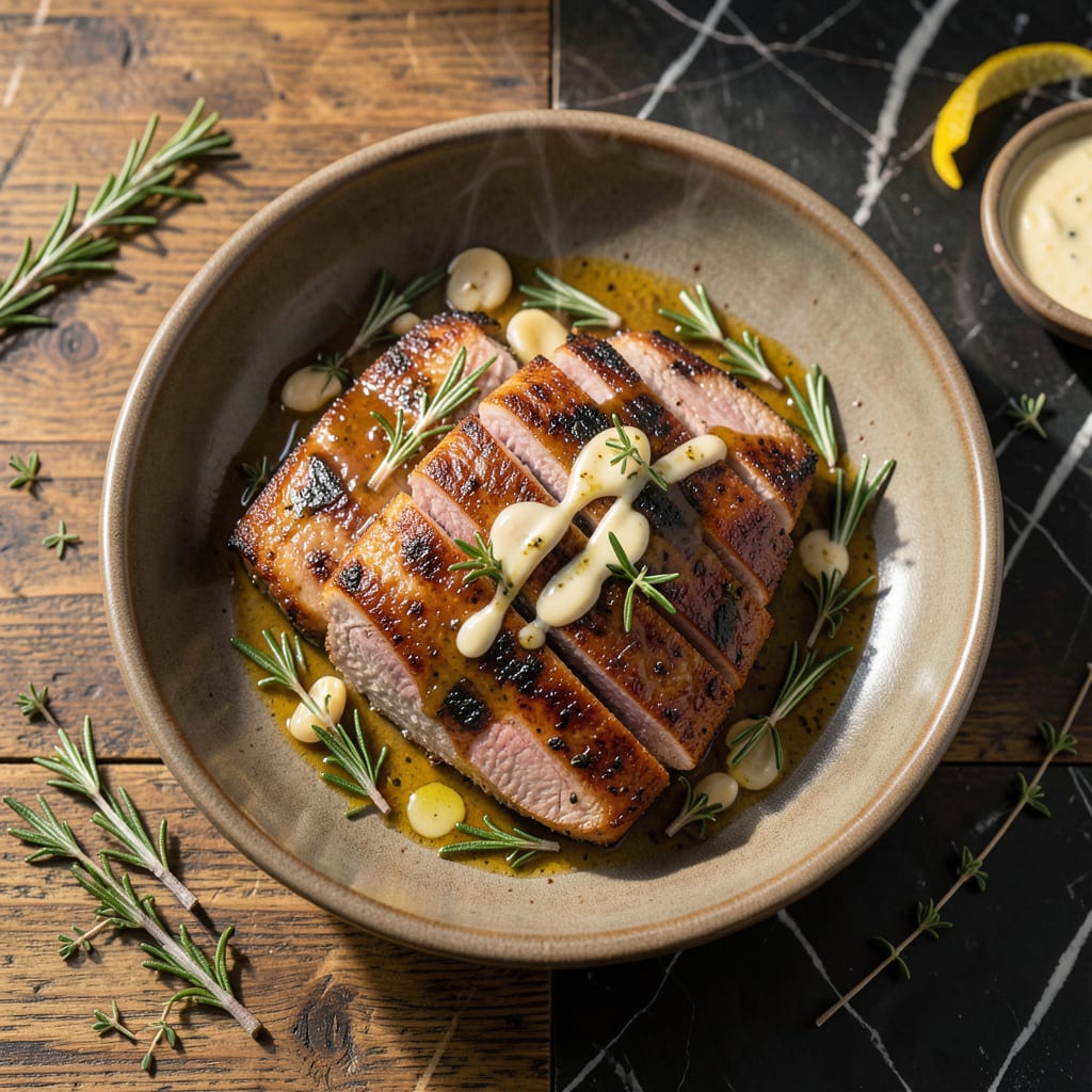 Best Damn Pork Tenderloin Recipe: Oven Roasted Herb Crust illustration with key details