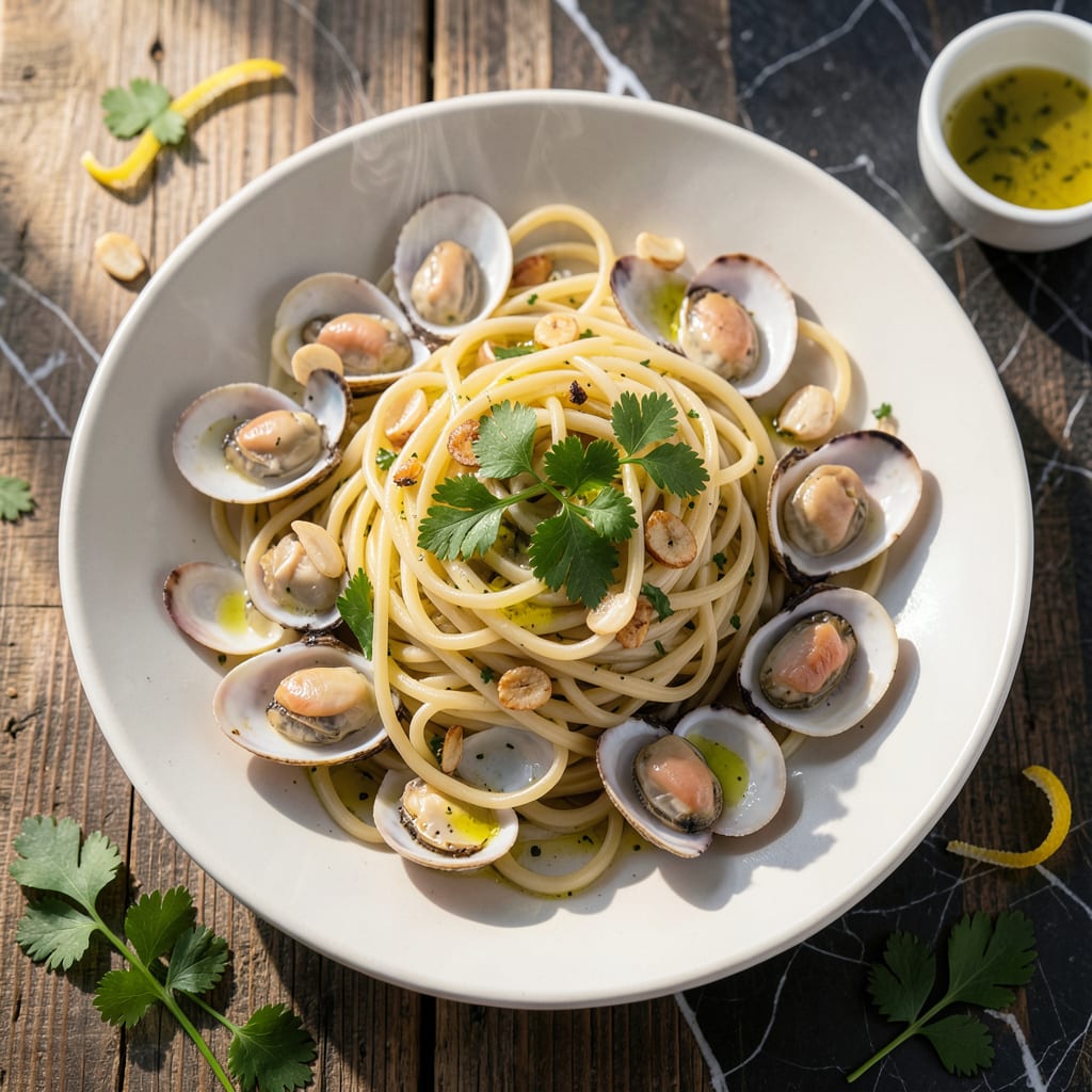Complete best linguine with clams recipe overview image