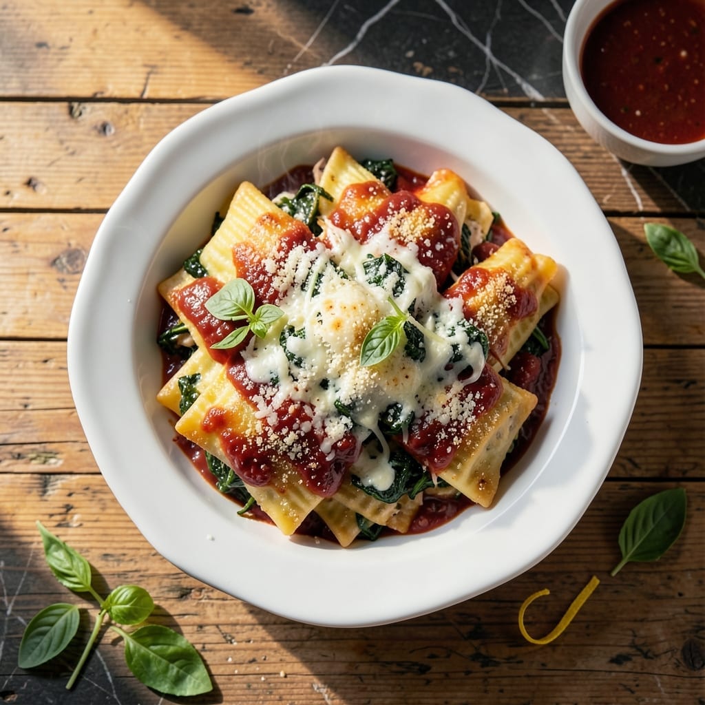 Maggiano's Chicken and Spinach Manicotti Copycat Recipe: Cheese-Stuffed Pasta with Creamy Alfredo