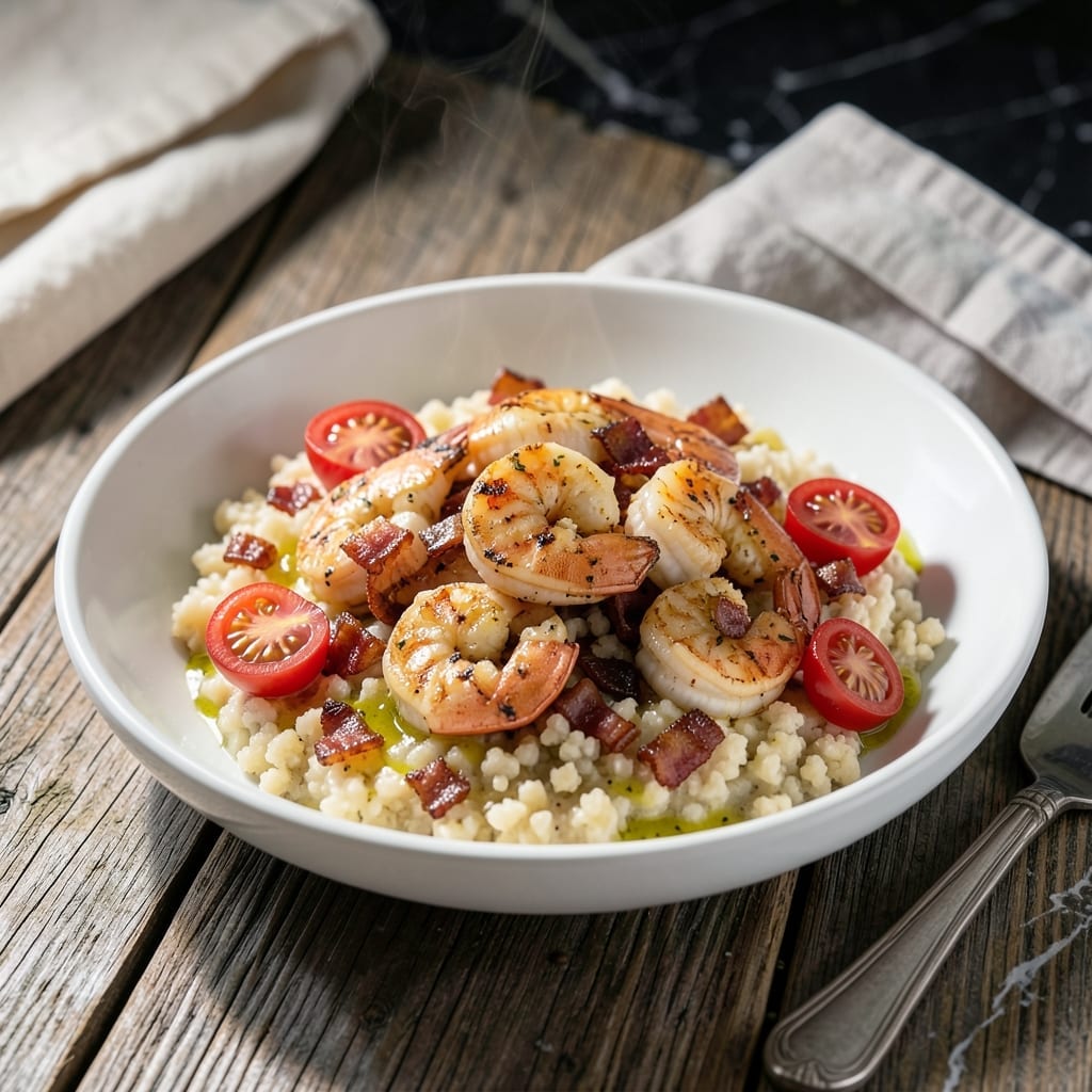 Shrimp and Grits Recipe With Tomatoes: Southern-Style Creamy Base
