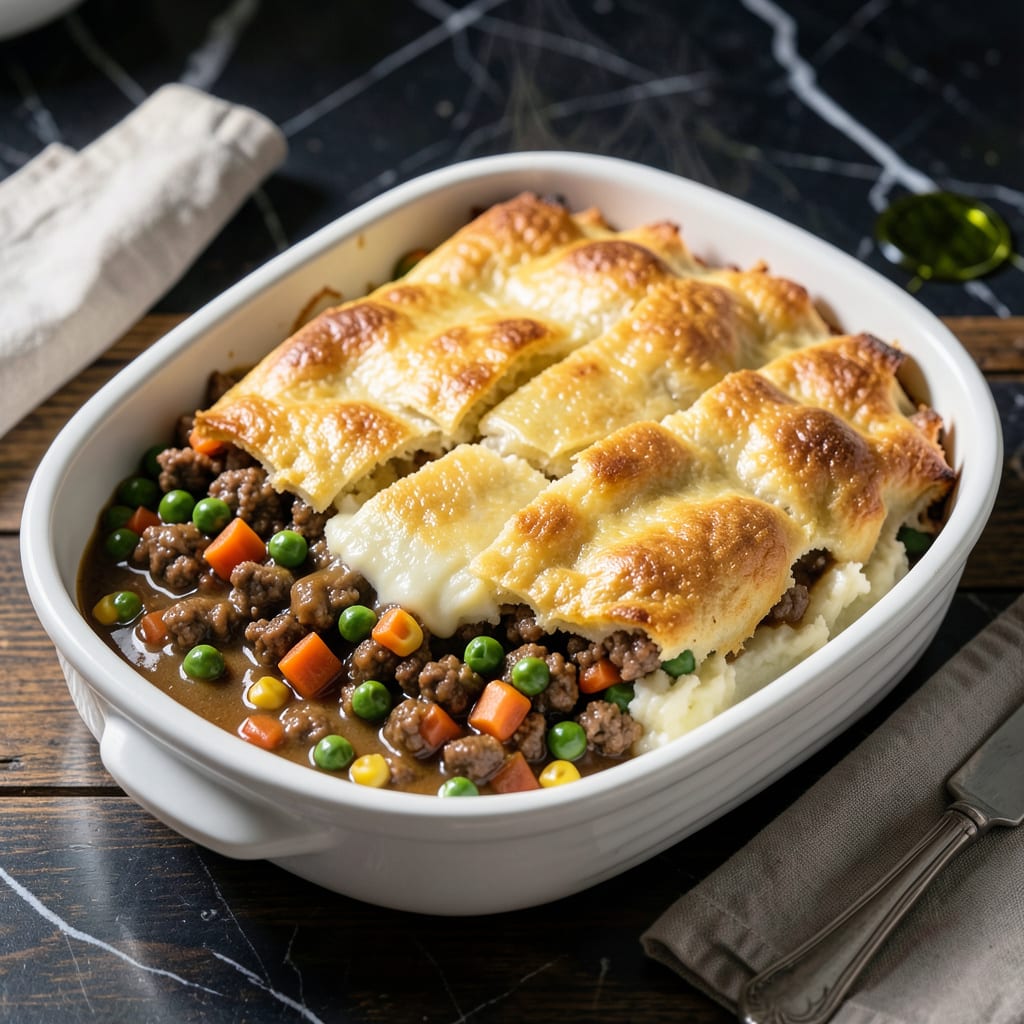 Complete Bisquick Shepherd's Pie Recipe: Savory Layers in One Pan overview image