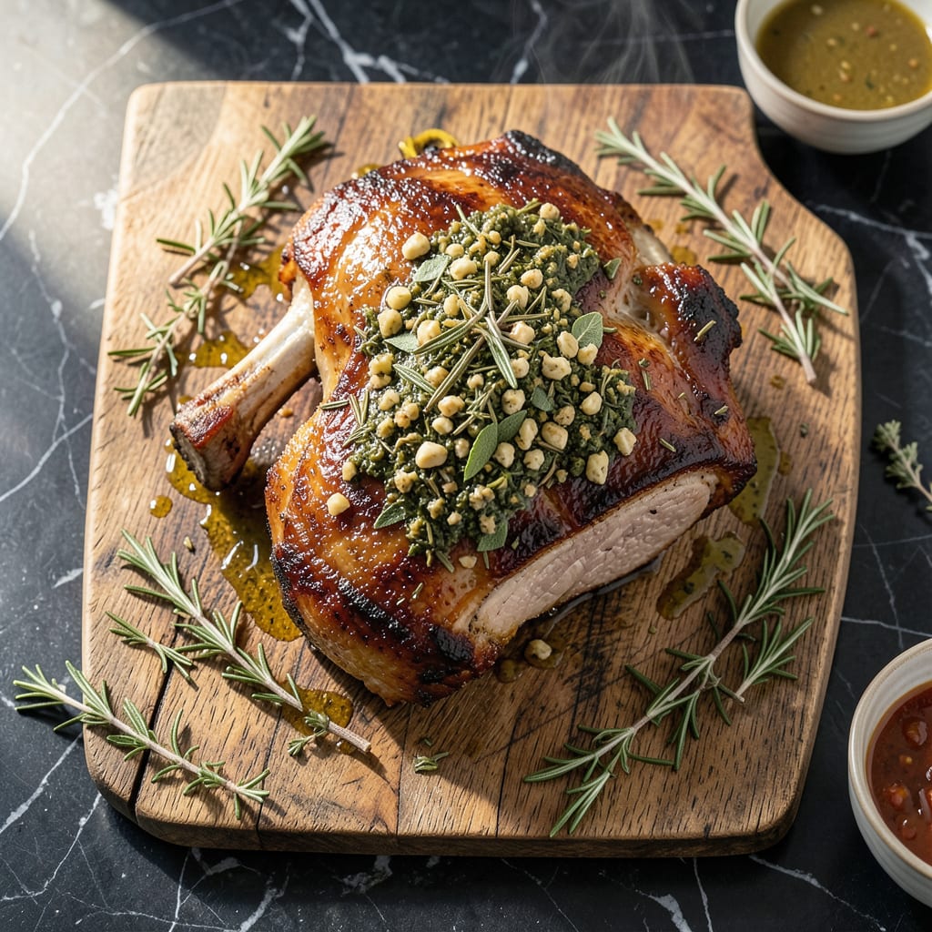 Bone In Pork Rib Roast Recipe: Herb Crusted and Slow Roasted Splendor example with annotations