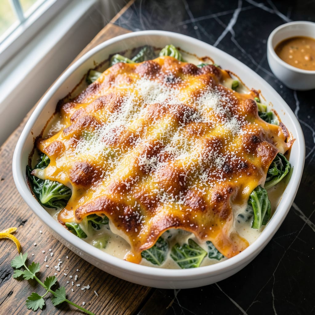 Visual representation of Brenda Gantt Cabbage Casserole Recipe: Cheesy Bake With Buttery Breadcrumbs