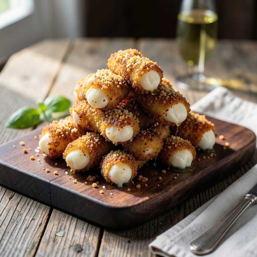 Mozzarella Sticks Recipe: Golden Crisp Coating With Gooey Centers Mozzarella Sticks Recipe: Golden Crisp Coating With Gooey Centers