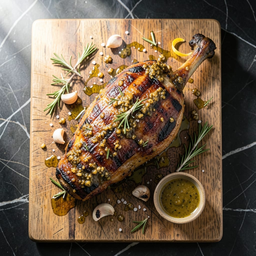 BBQ Lamb Leg Recipe Grill: Smoky Char with Herb Crust