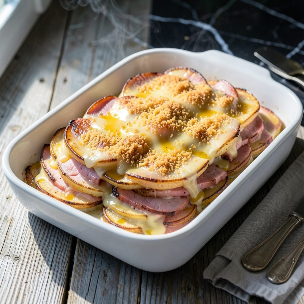 Scalloped Potatoes And Ham Recipe: Layers Of Cheesy Comfort