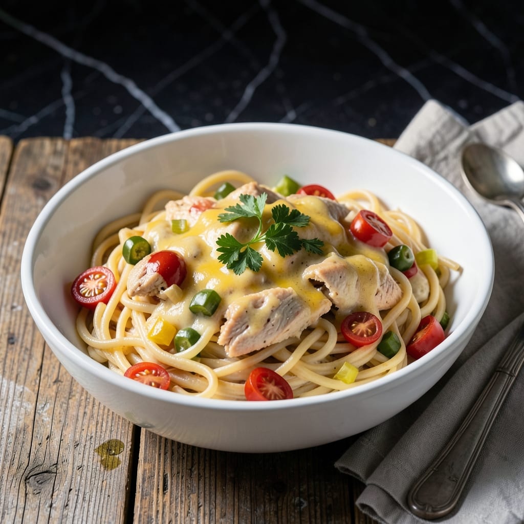 Chicken Spaghetti Recipe Crock Pot: Slow-Cooked Cheesy Comfort Chicken Spaghetti Recipe Crock Pot: Slow-Cooked Cheesy Comfort