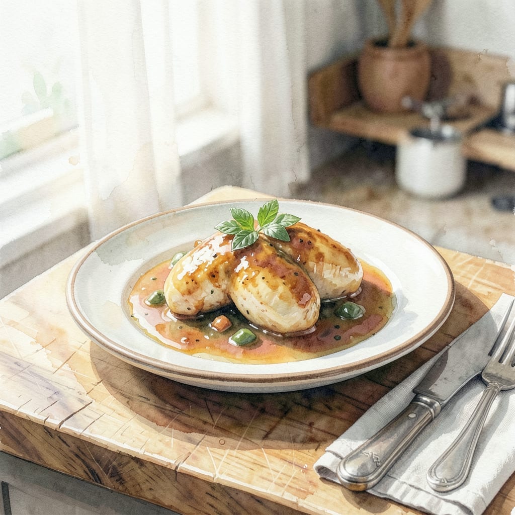 Recipe for Chicken Marsala Emeril: Lagniappe-Style Wine Braised Elegance