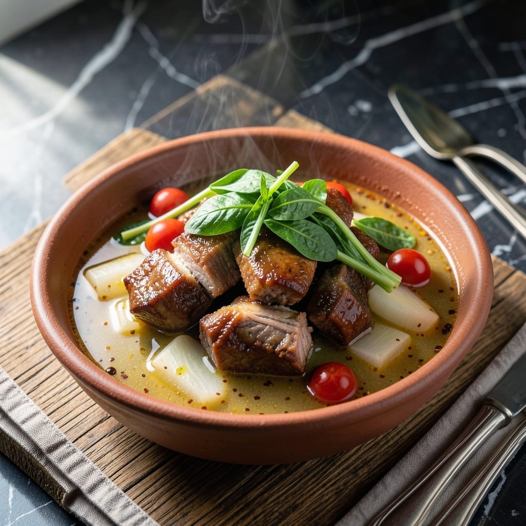 Pork Sinigang Recipe With Sinigang Mix: Tangy Broth With Tender Pork Cuts Pork Sinigang Recipe With Sinigang Mix: Tangy Broth With Tender Pork Cuts