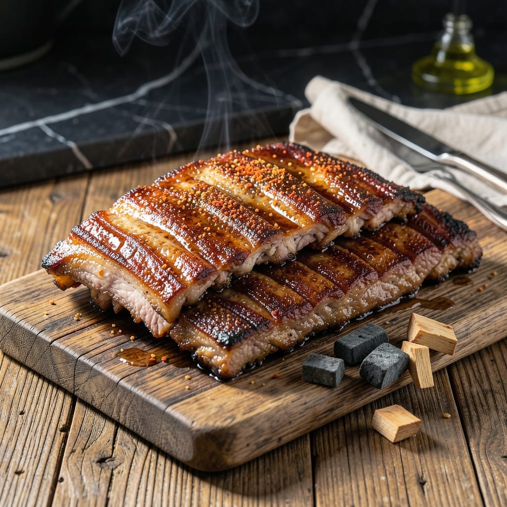 Pork Ribs Recipe Weber Kettle: Charcoal-Kissed With Apple Wood Smoke