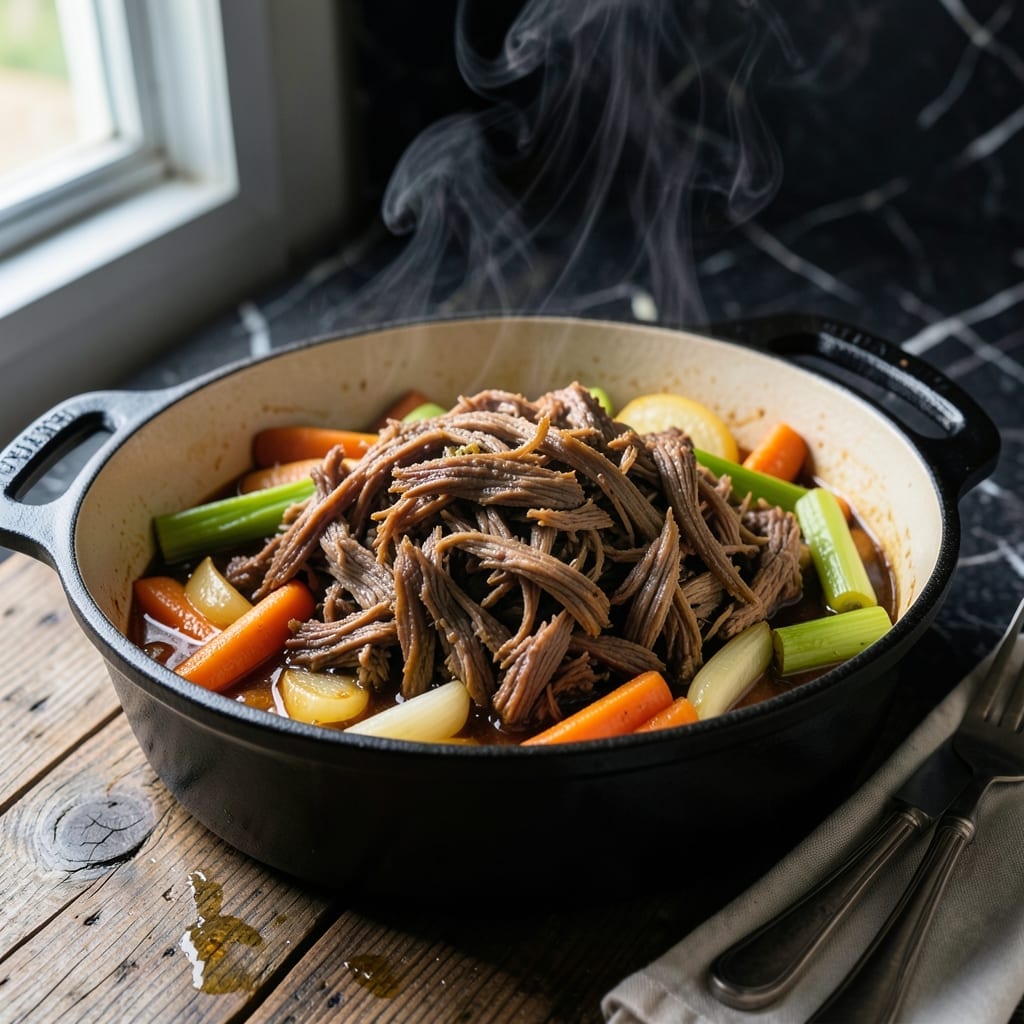 Shredded Beef Recipe Oven: Fall-Off-The-Fork Tenderness in 3 Hours