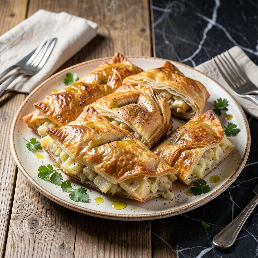 Potato Bourekas Recipe Kosher: Flaky Layers With Savory Spiced Filling Potato Bourekas Recipe Kosher: Flaky Layers With Savory Spiced Filling