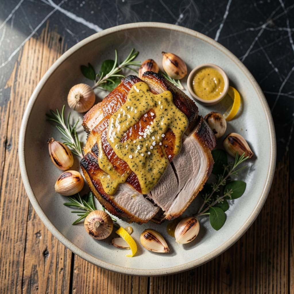 Pork Roast Recipe With Dijon Mustard: Herb-Crusted Tender Slices Pork Roast Recipe With Dijon Mustard: Herb-Crusted Tender Slices