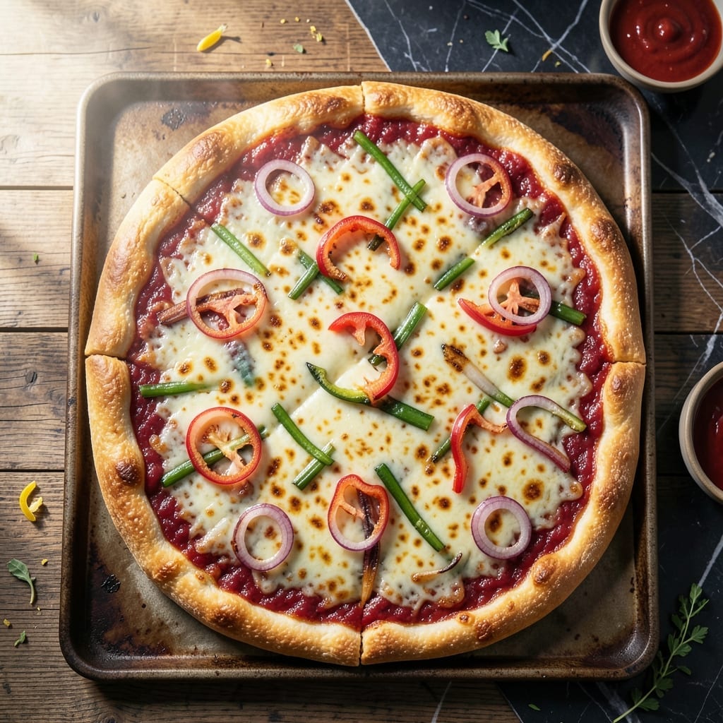 Pillsbury Veggie Pizza Recipe With Crescent Rolls: Cheesy Garden Toppings on Flaky Crust