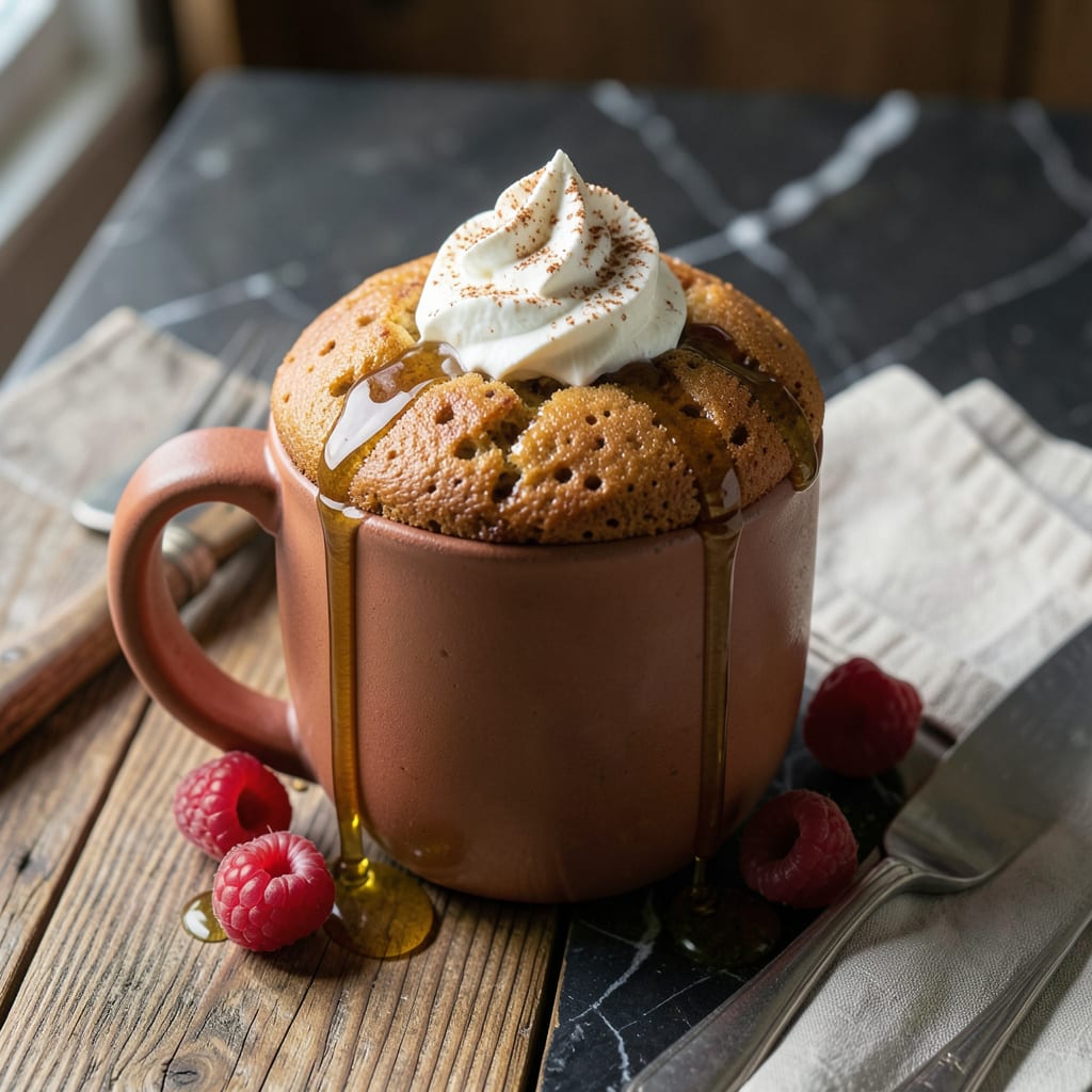 Cake Mix Mug Cake Recipe: Single Serve Microwave Magic in 5 Minutes example with annotations