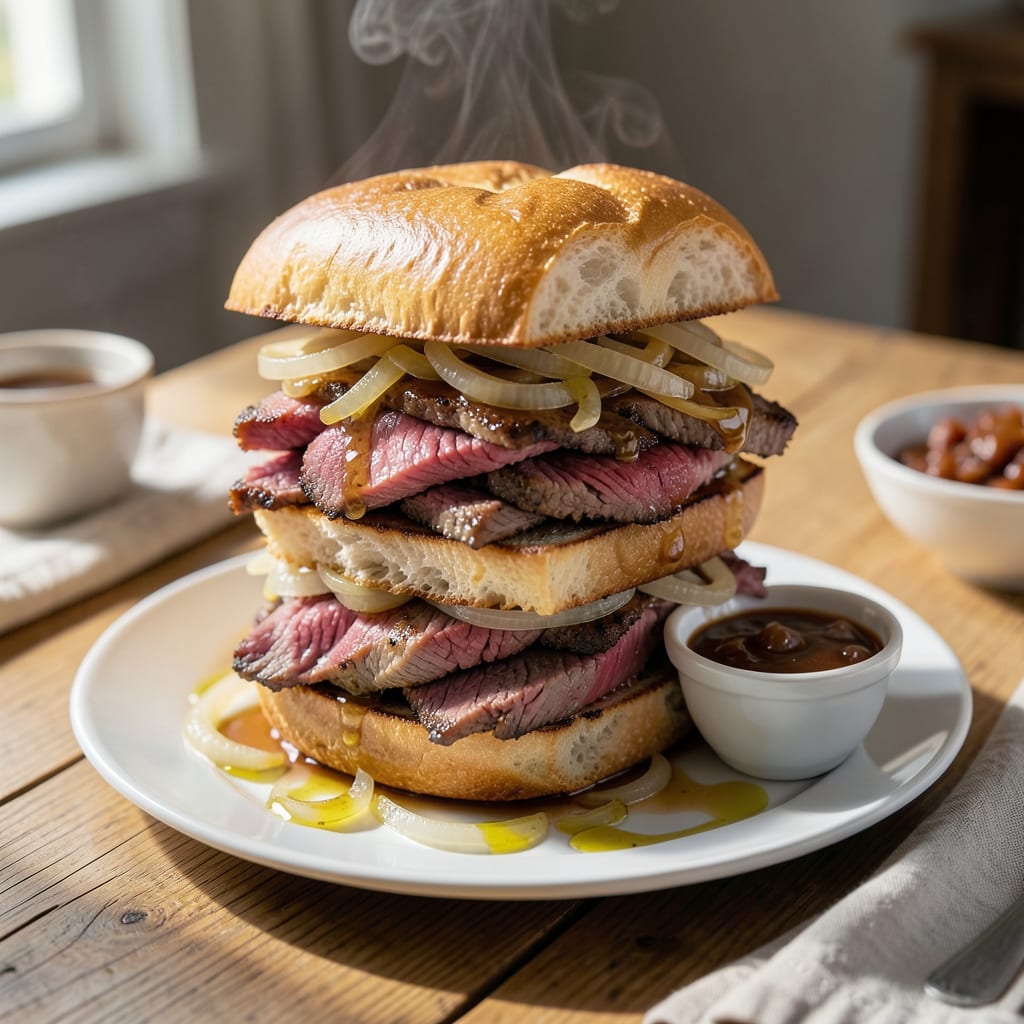 Comprehensive Campbell's French Dip Sandwich Recipe: Au Jus Soaked to Perfection visual reference