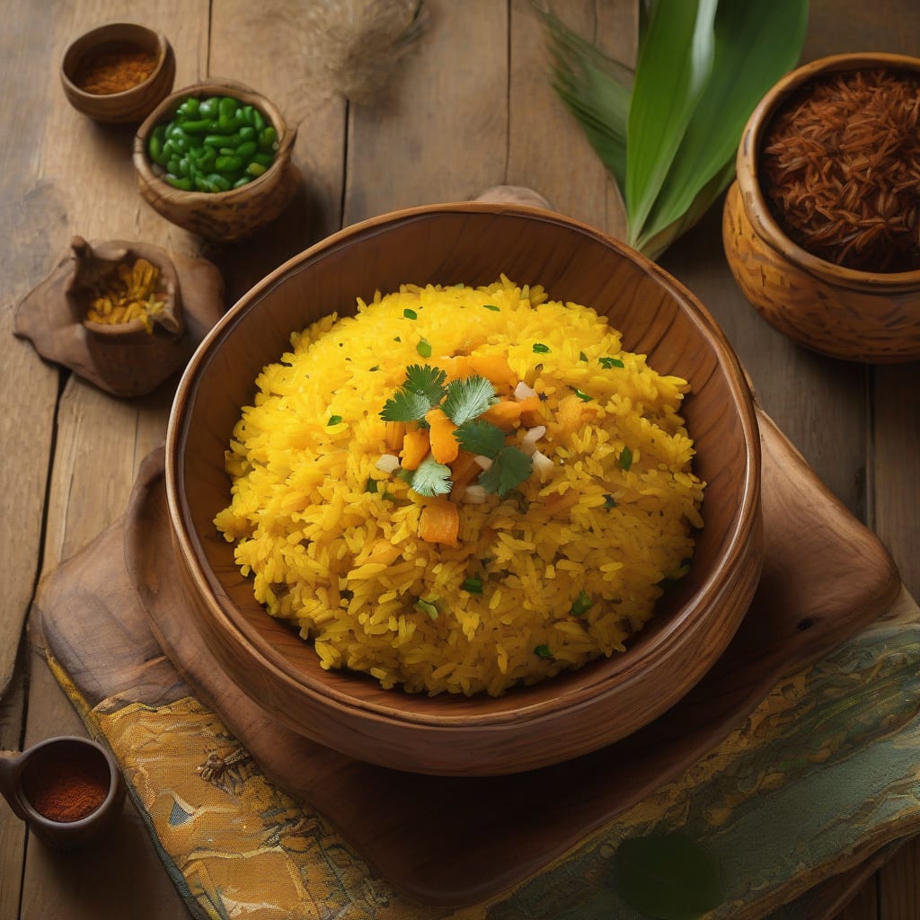 Comprehensive caribbean yellow rice recipe visual reference