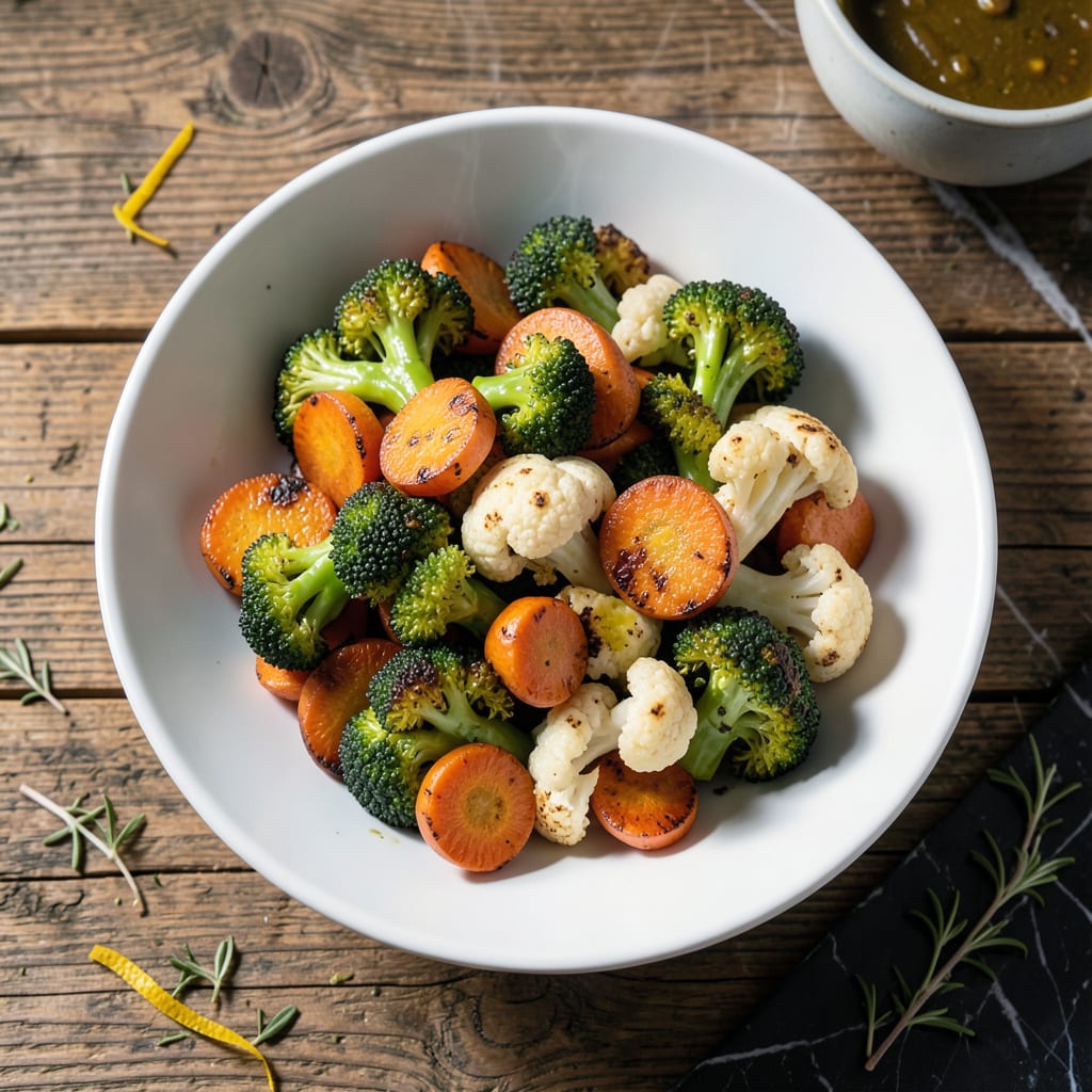 Complete carrots broccoli cauliflower recipe overview image