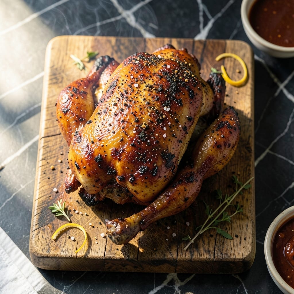 BBQ Whole Chicken Recipe Smoker: Wood-Fired Aroma and Succulent Meat