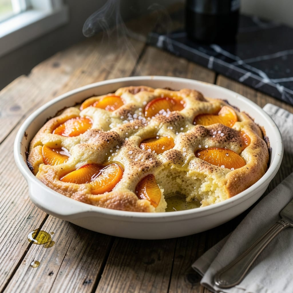 Peach Cobbler Recipe With Box Cake Mix: Golden Biscuit Topping in Minutes
