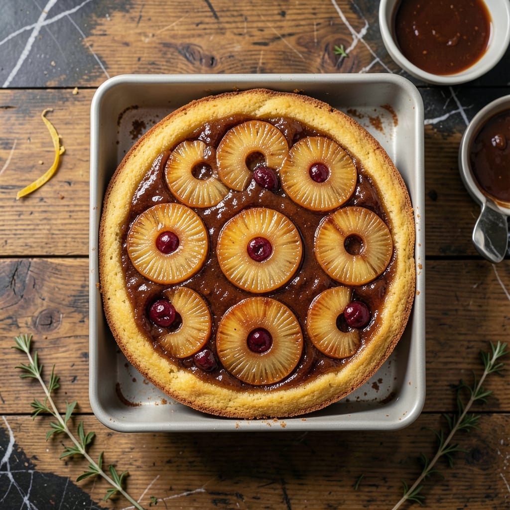Pineapple Upside Down Cake Recipe With Box Mix: Gooey Caramelized Topping with Minimal Effort Pineapple Upside Down Cake Recipe With Box Mix: Gooey Caramelized Topping with Minimal Effort