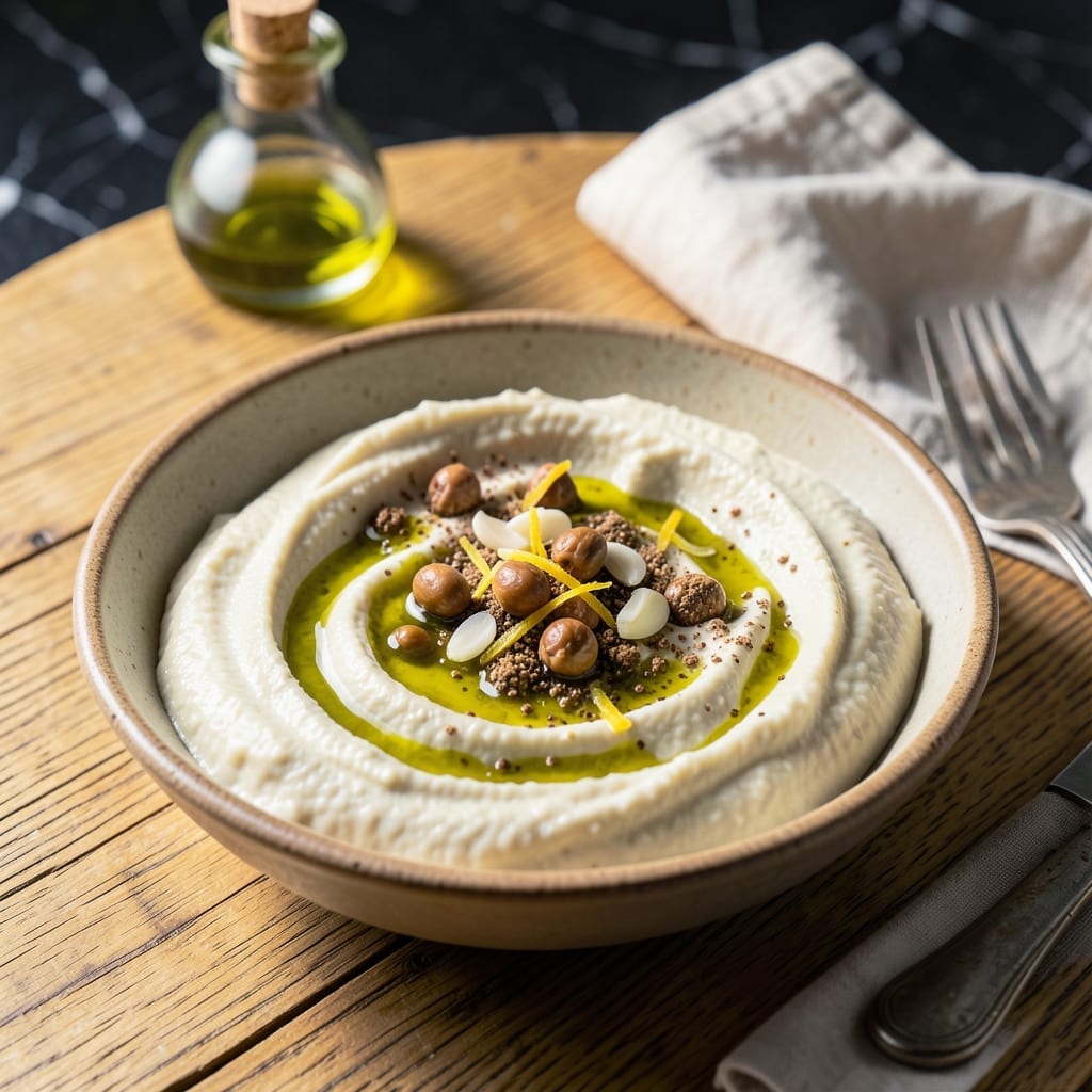 Recipe For Homemade Hummus Without Tahini: Creamy Chickpea Spread With Lemon Zest Recipe For Homemade Hummus Without Tahini: Creamy Chickpea Spread With Lemon Zest