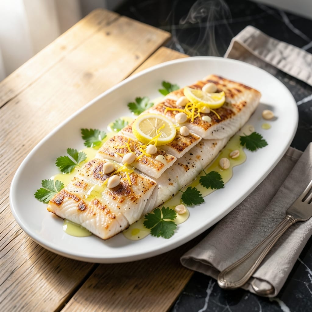 Recipe for Broiled Flounder: Lemon-Garlic Butter in 15 Minutes