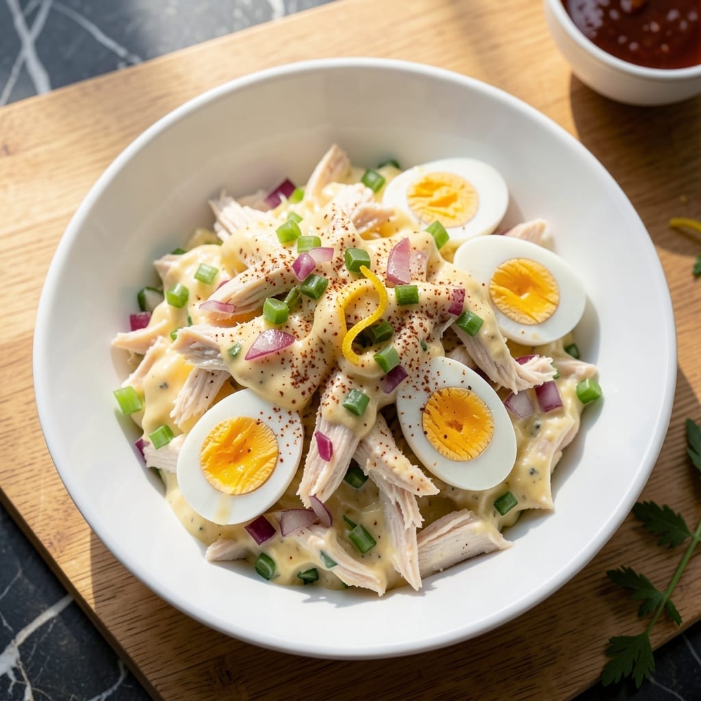 Canned Chicken Salad Recipe With Eggs: Creamy Protein-Packed Lunch Canned Chicken Salad Recipe With Eggs: Creamy Protein-Packed Lunch